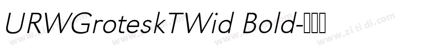 URWGroteskTWid Bold字体转换